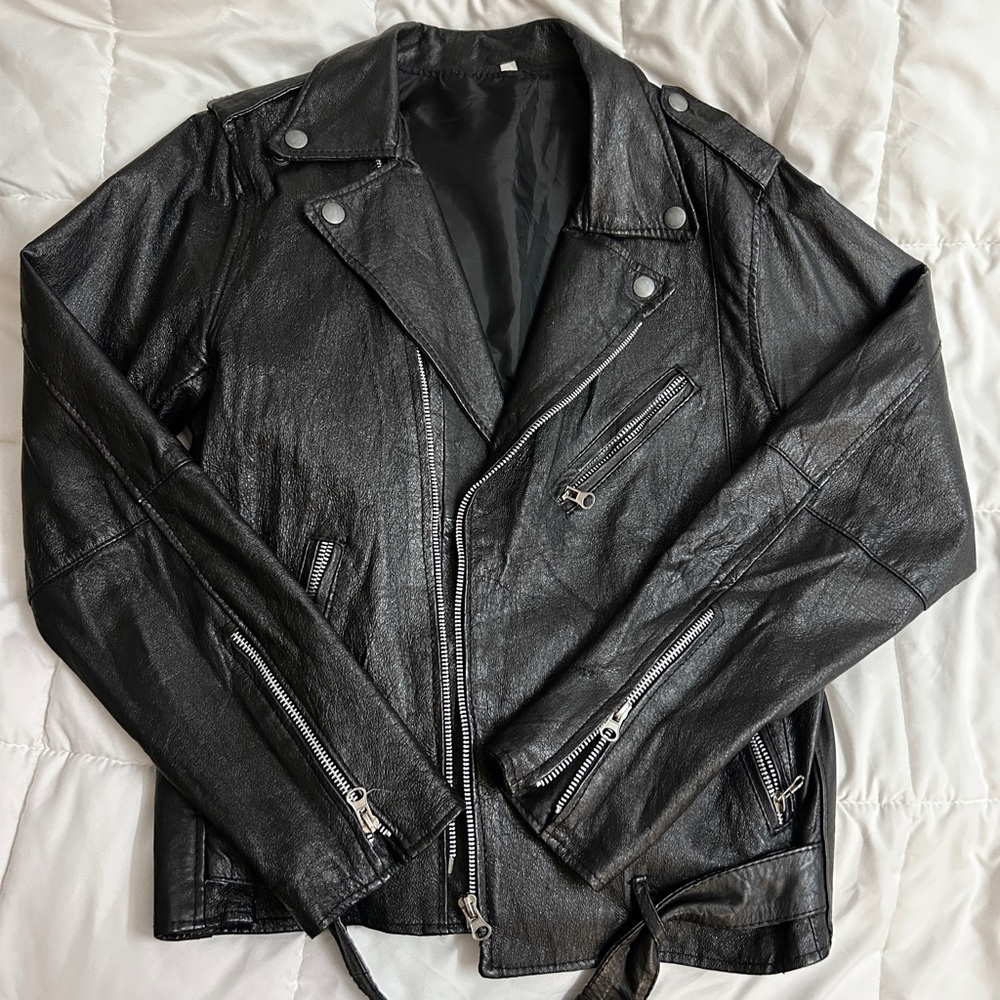 Vintage Black Leather Jacket